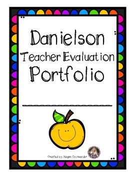 Preview of Teacher Evaluation Portfolio Template (Danielson)