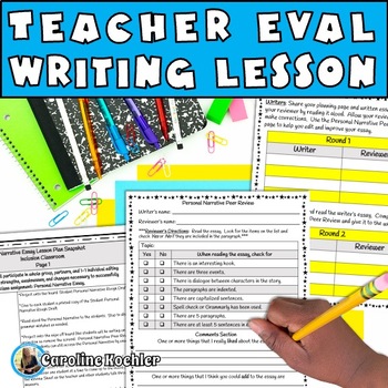 Preview of Teacher Evaluation Writing Lessons Formal Observation Lesson Plan Template
