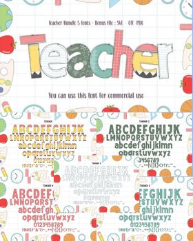 Preview of Teacher Fonts 5 Remarkable Education Fonts to Enhance Your Teaching Materials