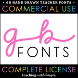 Teacher Fonts - GB Fonts Bundle - Complete License