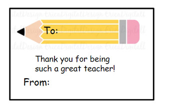 Teacher Gift Tags by Danielle franzese | TPT