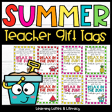 Teacher Appreciation Gift Tags Summer Break Beach Pool End