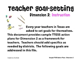 TTESS Teacher Goal-Setting (D2 Instruction)