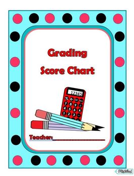 Preview of Teacher Grader Score Chart Scale/Teacher Aid Scoring