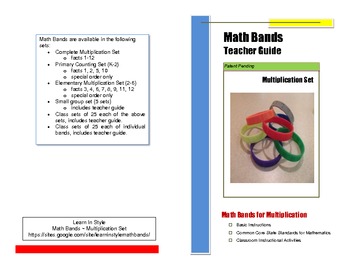 Preview of Teacher Guide for Math Bands for Multiplication