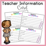 Teacher Information