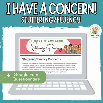 Preview of Teacher Input Questionnaire (Fluency/Stuttering)