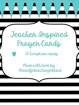 Preview of Teacher Inspired Prayer Cards