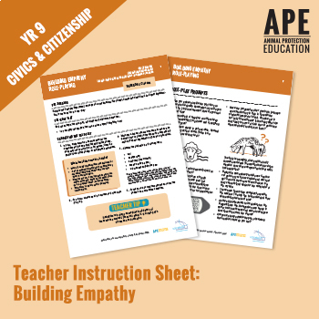 Preview of Teacher Instruction Sheet | Year 9 Civics | Building Empathy: Role-Playing