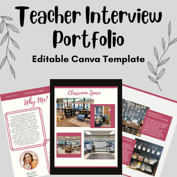 Preview of Teacher Interview Portfolio