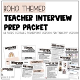Teacher Interview Prep Packet | Editable