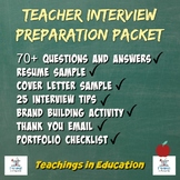 Teacher Interview Preparation Packet