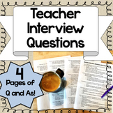 Teacher Interview Questions {And Sample Answers!}