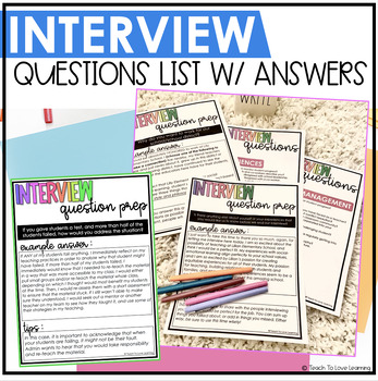 Preview of Teacher Interview Questions List & Answers | MEGA Interview Questions List