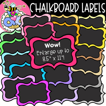 free chalkboard label clipart