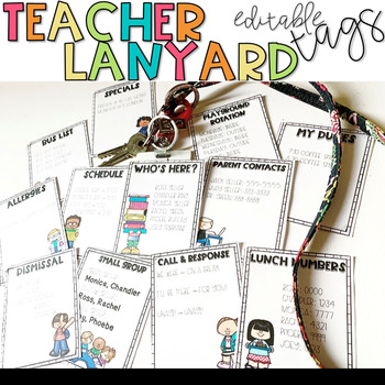 Preview of Teacher Lanyard Tags