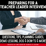 Teacher Leader Interview Questions, Tips & Planning Guide