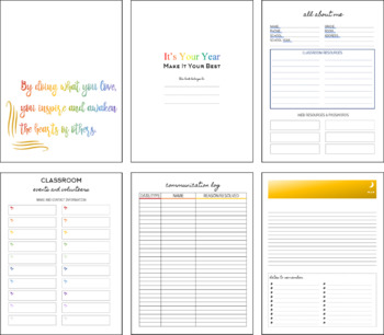 Preview of Teacher Lesson Planner 2019-2020