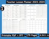 Teacher Lesson Planner 2023-2024 Vol.1 Weekly and Monthly