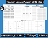 Teacher Lesson Planner 2023-2024 Vol.2 Monthly & Weekly Ac