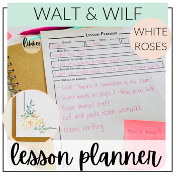 Preview of Teacher Lesson Planner