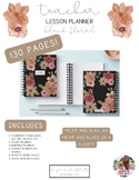 Teacher Lesson Planner | Black Floral Edition: Weekly, Mon