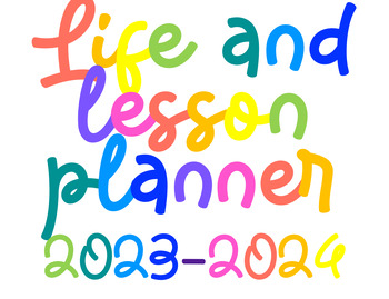 Preview of Teacher Life and Lesson Planner