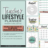 Teacher Lifestyle Planner 2020-2021 Modern Floral Edition