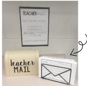 Preview of Teacher Mail Note Sheets