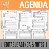 Teacher Meeting Agenda and Notes Coloring Pages