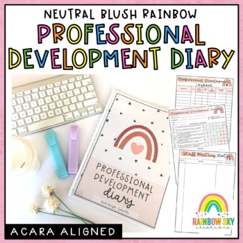 Preview of Teacher Meeting Diary | Professional Development Notes | AITSL Aligned Australia