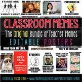 Classroom Memes Posters Editable {Back to School, Class Rules}