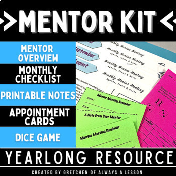 Preview of Teacher Mentor Kit for Mentor Teachers [Printable, Electronic, and Editable]