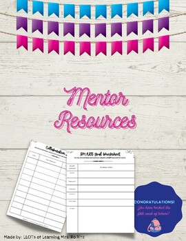 Preview of Teacher Mentor and Coaching Resources