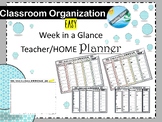 Teacher / Mom checklist WEEKLY PLANNER - Doodle, draw,  ch