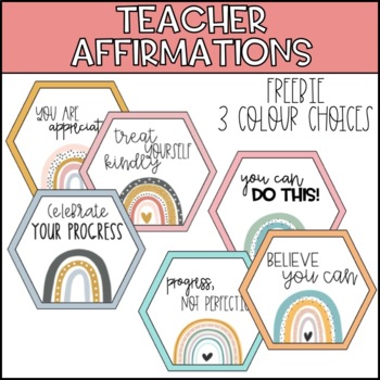 Preview of Teacher Motivational Affirmations