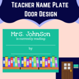 Teacher Name Plate Door Design- Bookshelf Design