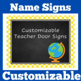 Teacher Name Sign | Door Sign | EDITABLE | Classroom Door Decor