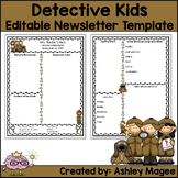 Teacher Newsletter Template - Detective Theme