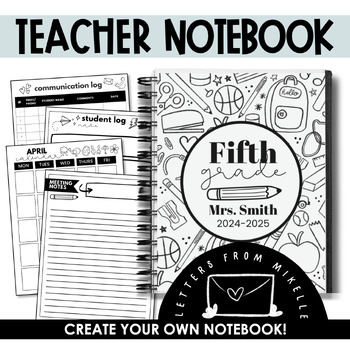 Preview of Teacher Notebook | Teacher Planner