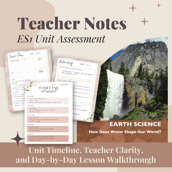Preview of Teacher Notes for National Park Service Project-Based Assessment