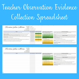 Teacher Observation Evidence Collection Tool