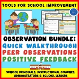Teacher Observation Forms | Walkthrough Peer Coaching Feed