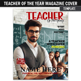 Teacher Of The Year Magazine Cover Template