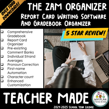 Preview of Teacher Organizer, Gradebook, and Report Writing Software 2023-2024 Licence