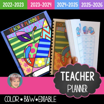 Preview of 2022 - 2023 School Year Teacher Binder | Teacher Planner (up to 2026 included)