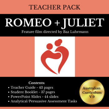 Preview of Teacher Pack - Romeo + Juliet - (film by Baz Luhrmann) - complete teaching unit