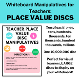 Teacher Place Value Discs - Large Printable Manipulatives 
