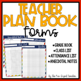 Anecdotal Notes Front Page Editable Teaching Resources | TPT