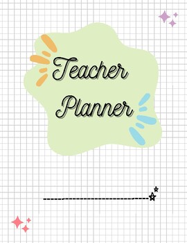 Preview of Teacher Planner